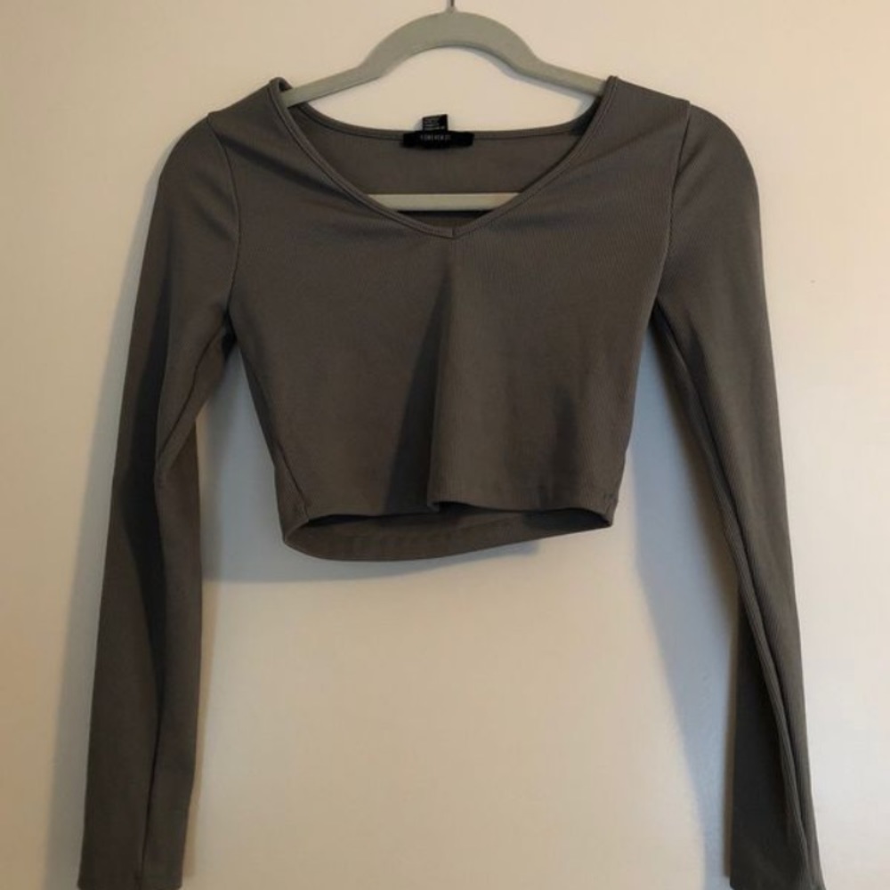 Light green crop top